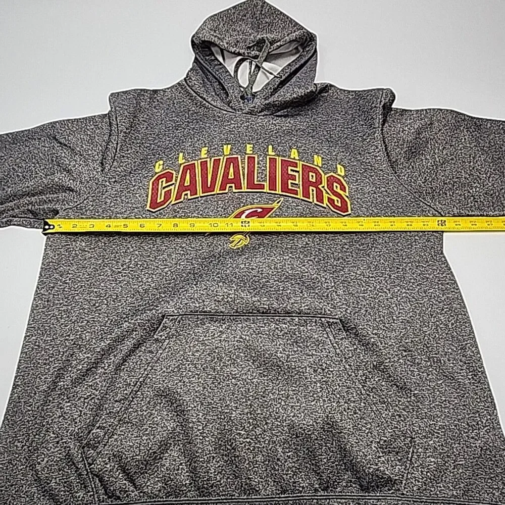 Cleveland Cavaliers Hoodie Sweatshirt TX3 Warm Gray Men XL NBA Basketball CAVS